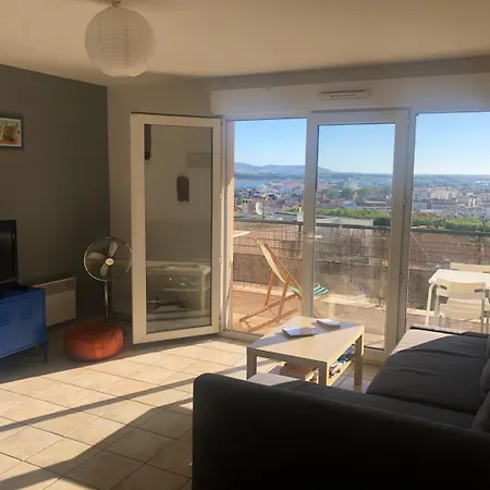 Au Marestany - Elegant Avec Vue Mer, Centre-ville Et Parking Securise Apartamento Sète
